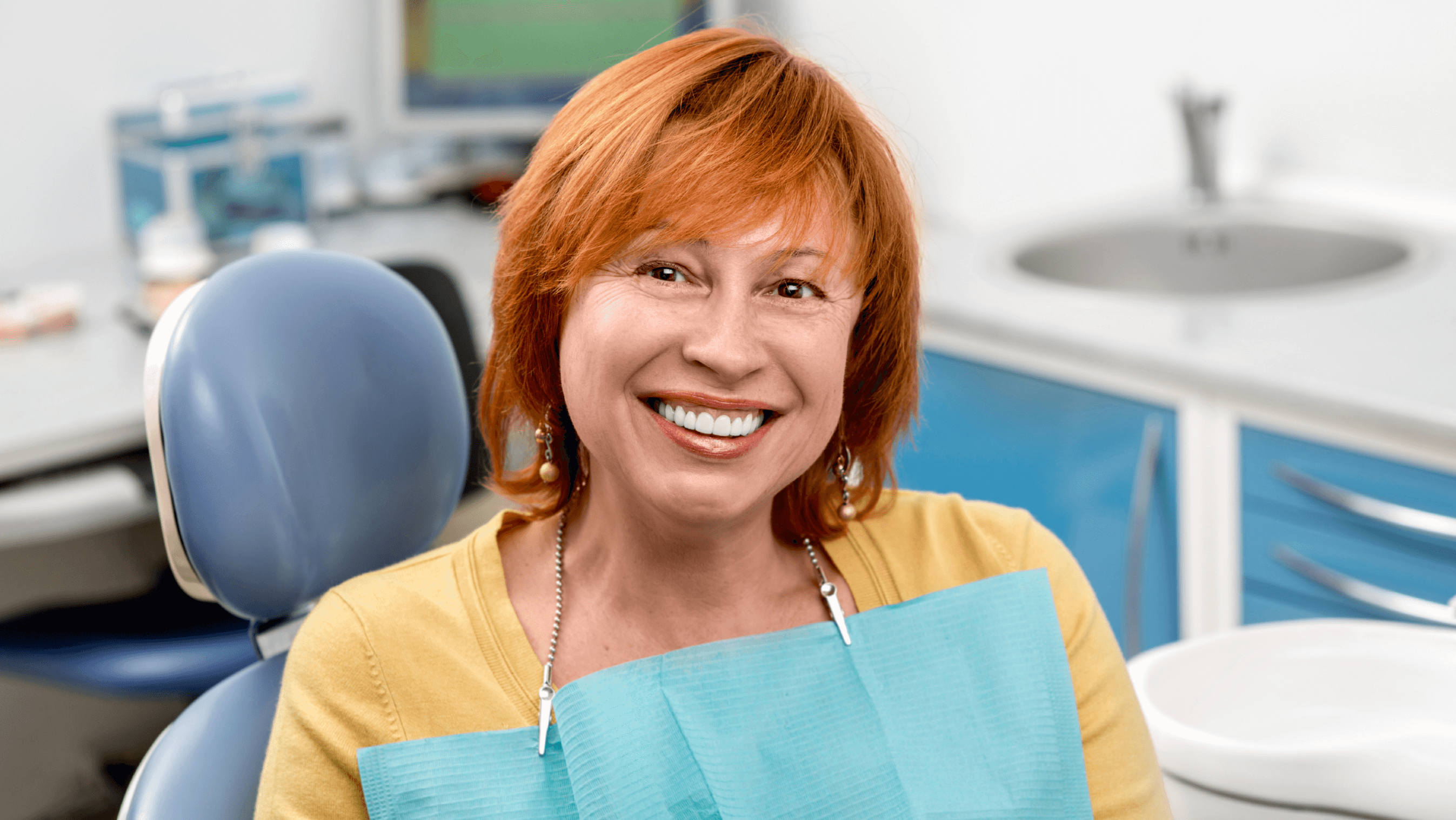 woman with white teeth